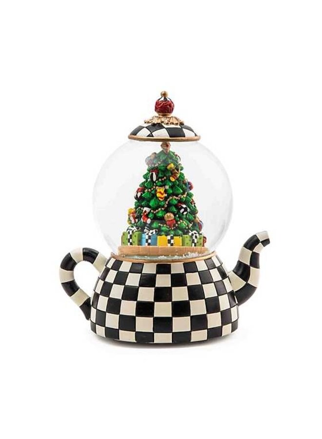 Courtly Teapot Snowglobe