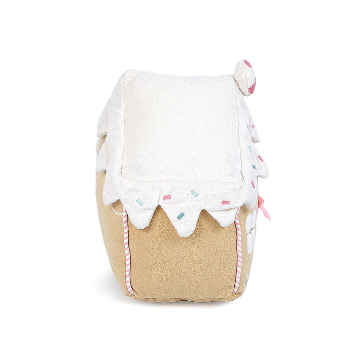 Gingerbread House Plush - ivory & birch