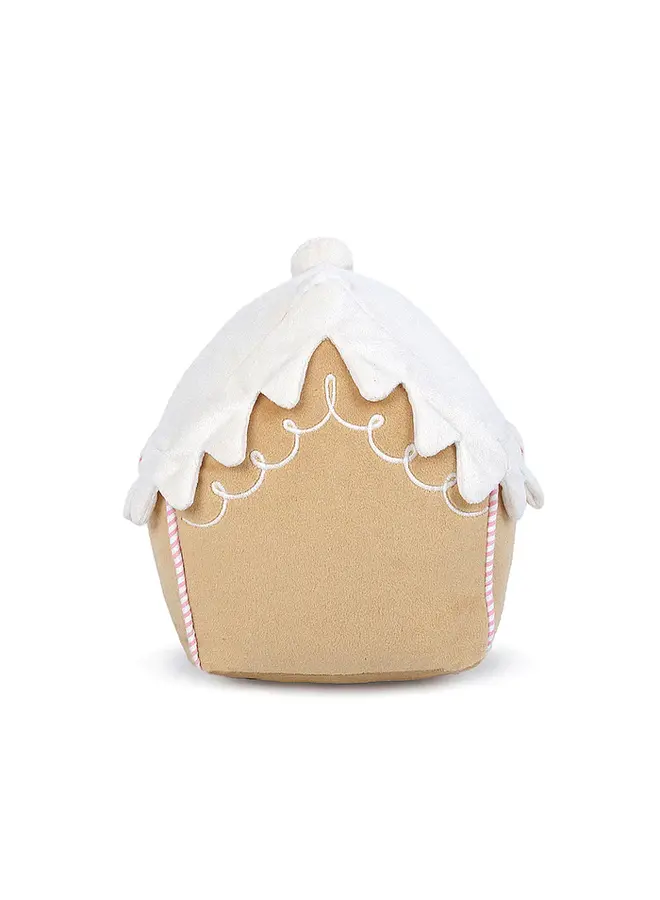 Gingerbread House Plush - ivory & birch