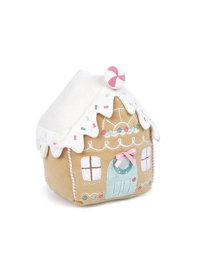 Gingerbread House Plush - ivory & birch