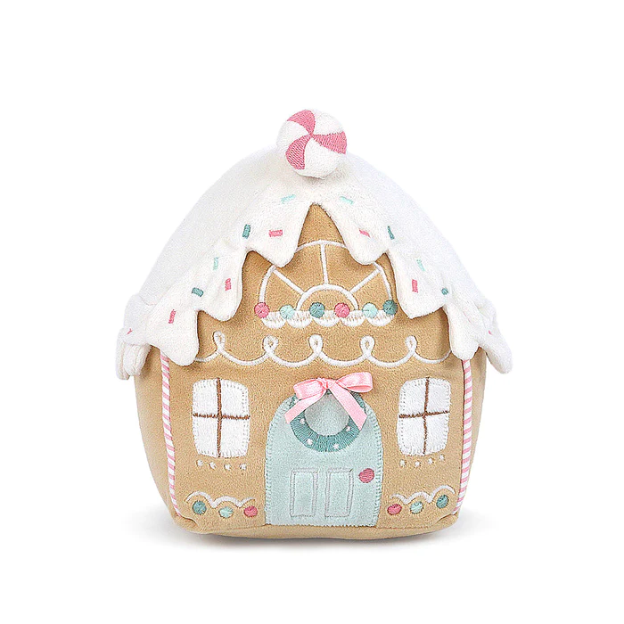 Gingerbread House Plush - ivory & birch