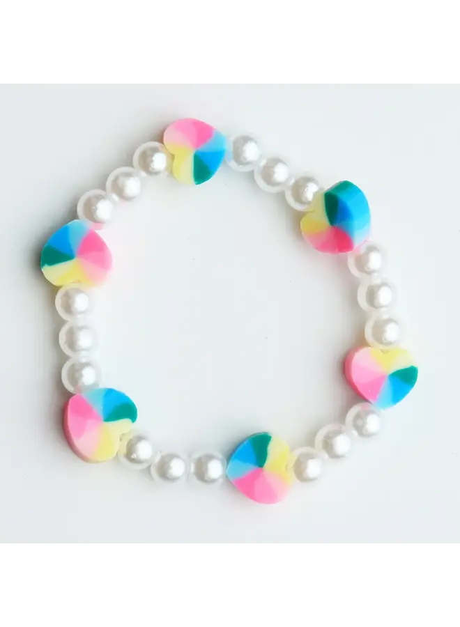 Tiny Heart Pearl Bracelet