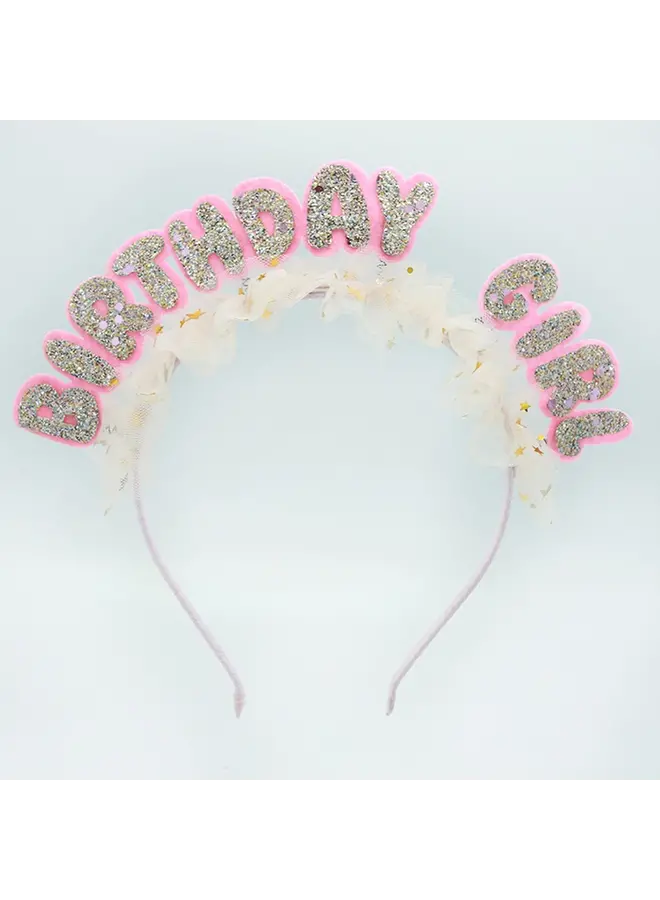 Tulle Birthday Girl Headband