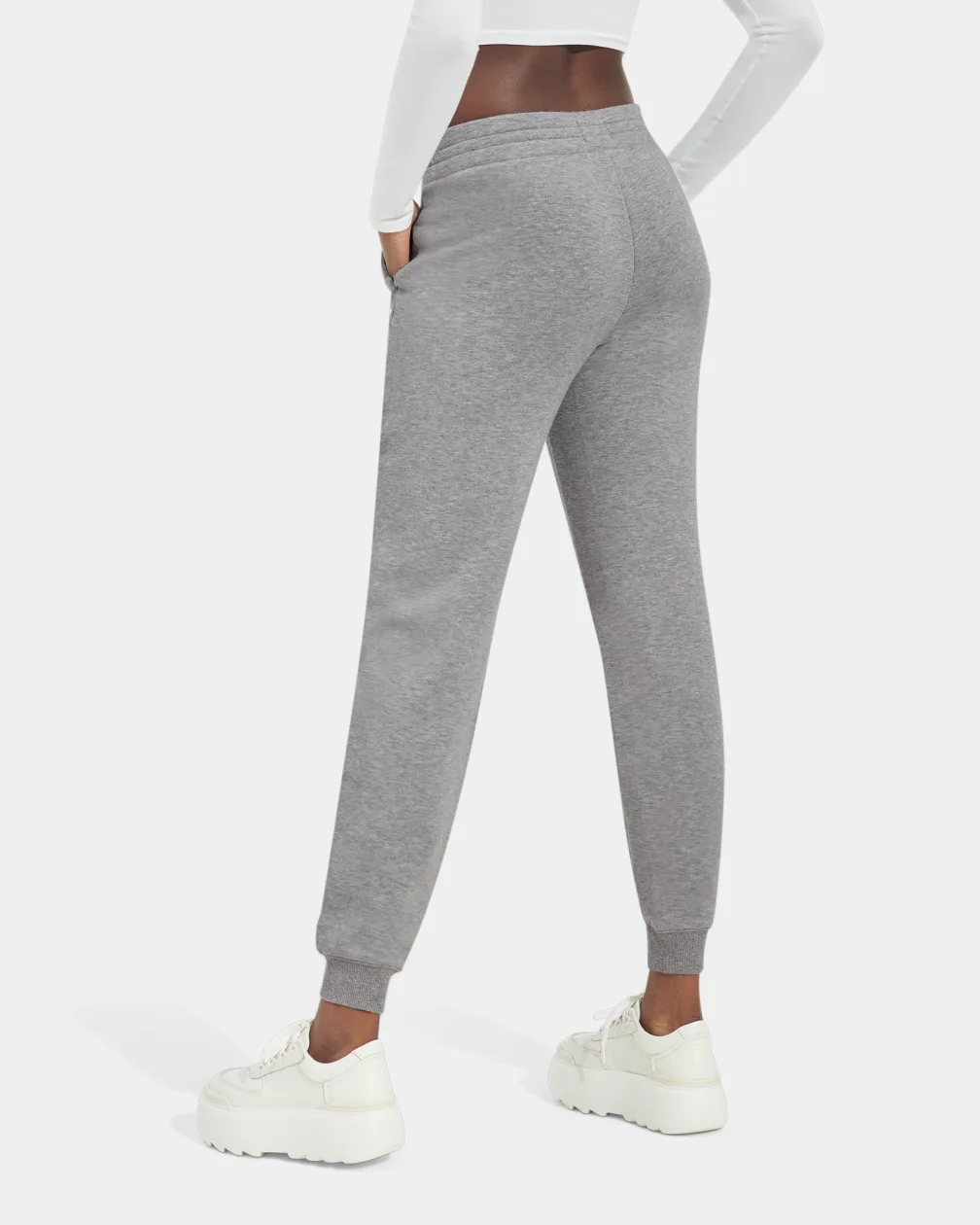 Meela Jogger Grey Heather - - ivory & birch