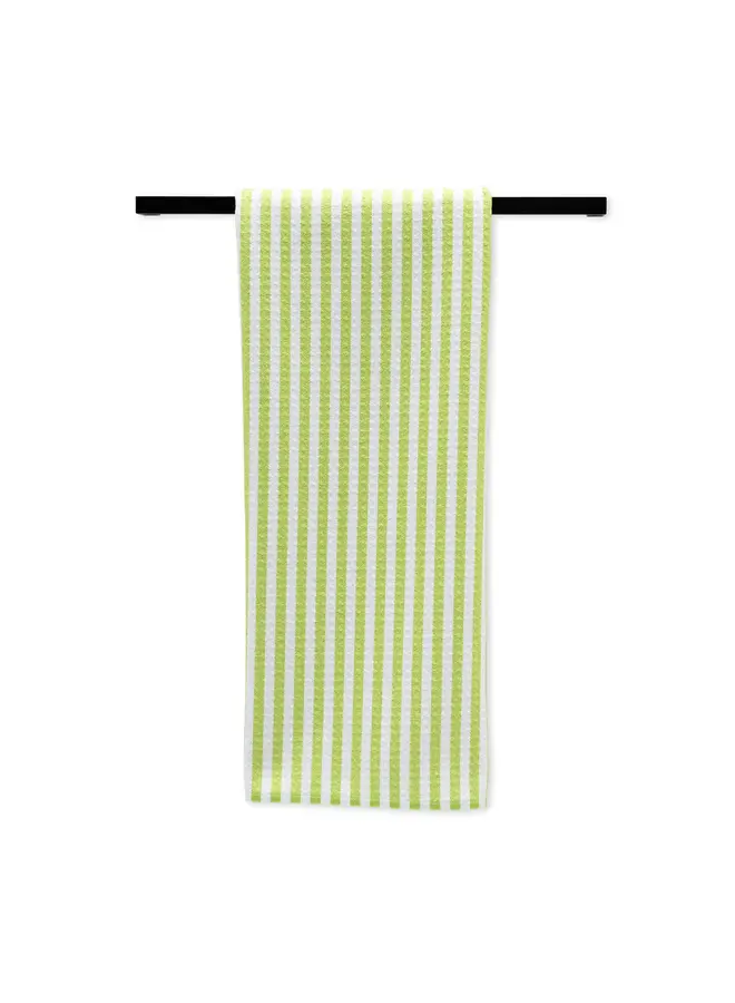 Summer Stripe Green Tea Towel