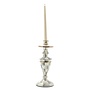 Sterling Check Enamel Candlestick - Medium