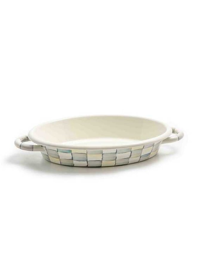 Sterling Check Medium Oval Gratin Dish