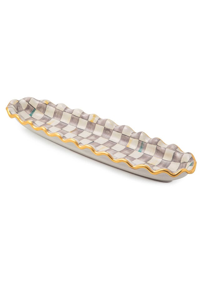 Sterling Check Hors d'Oeuvre Tray