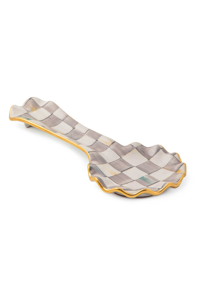 Sterling Check Spoon Rest