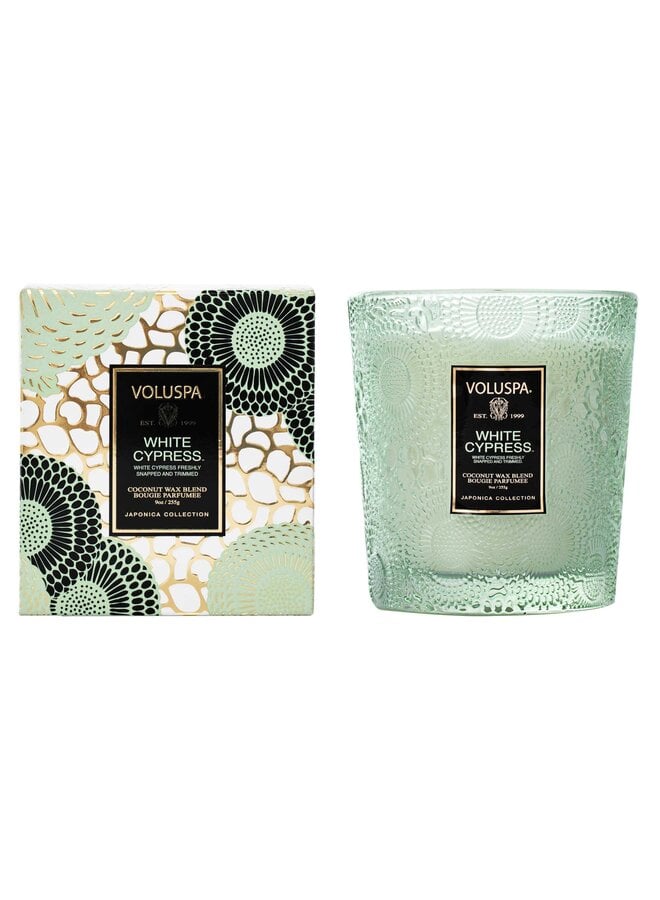9oz White Cypress Classic Candle