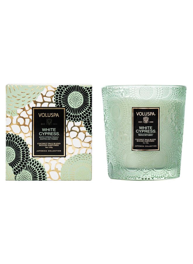 9oz White Cypress Classic Candle