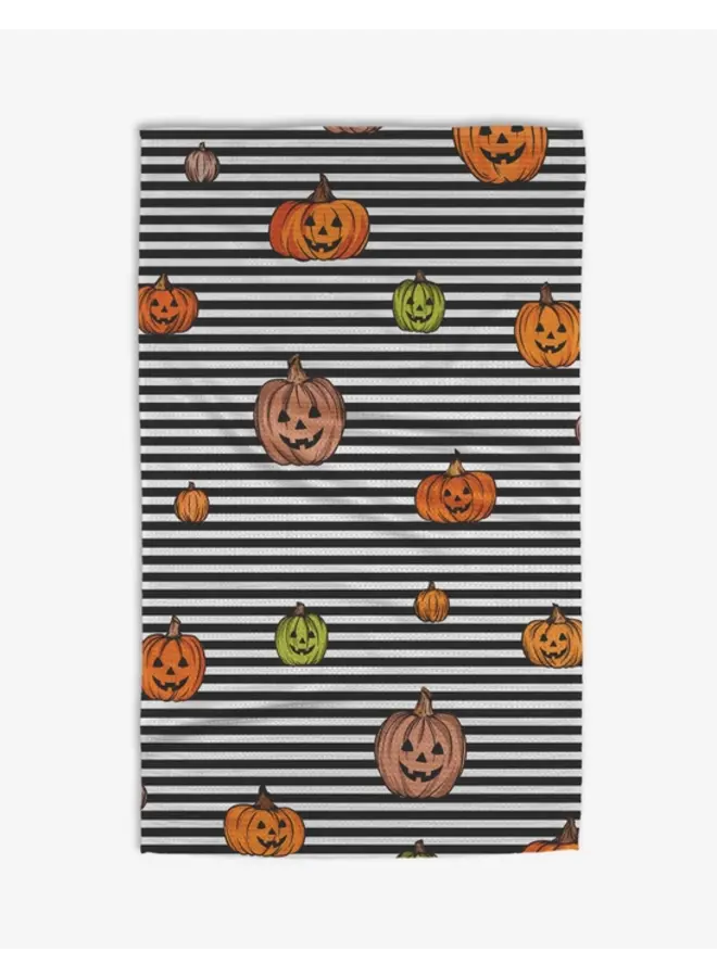 Striped Pumpkins Tea Towel