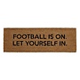 Football is on Door Mat