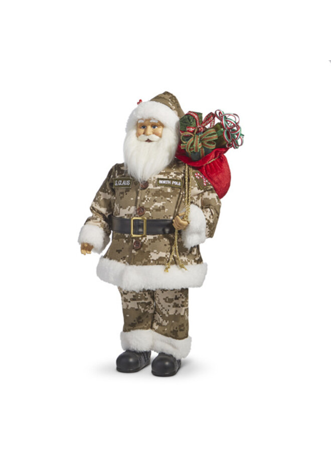 18" Army Santa