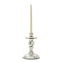 Sterling Check Enamel Candlestick - Small