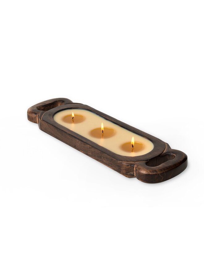 Wooden Candle Tray Small - Desert Springs