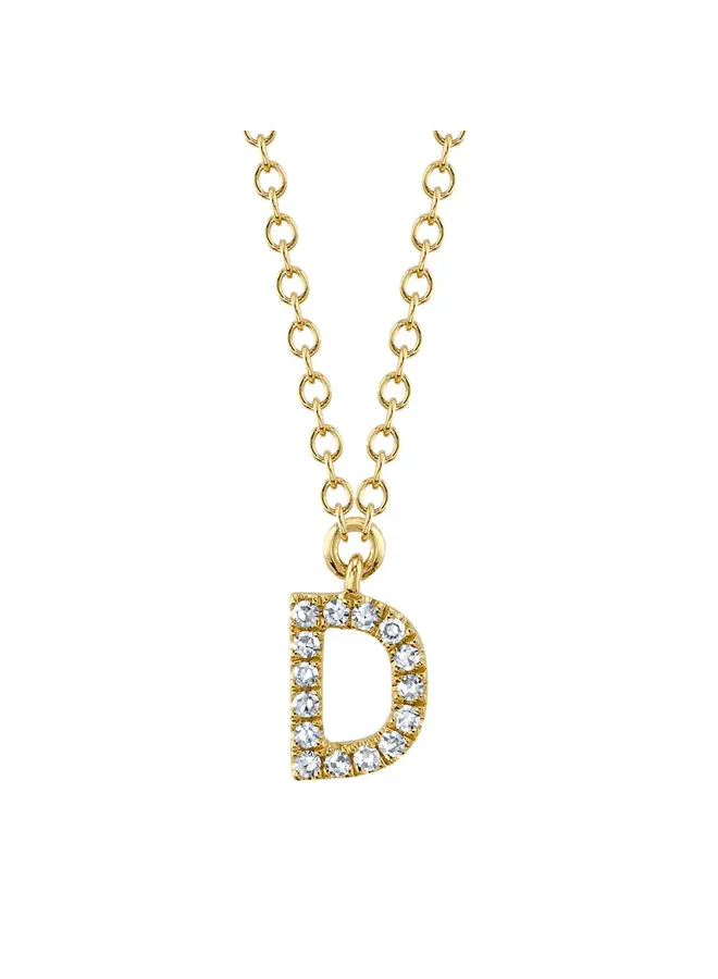 Initial Necklaces | Alphabet Jewellery | Letter D Necklace - Completedworks  | Completedworks