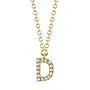 0.05ct 14KYG Diamond Necklace - Initial D