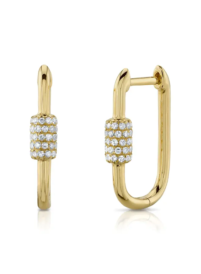 0.24ct 14KYG Diamond Earrings