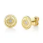 0.04ct 14KYG Diamond Eye Stud Earrings