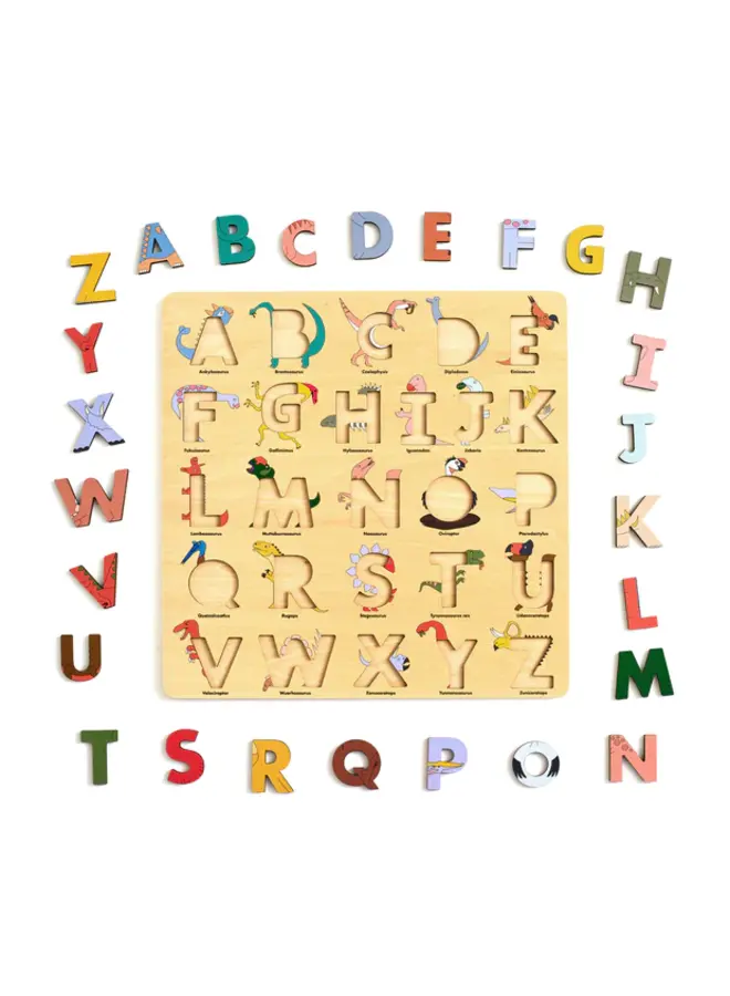 Dino Wooden Alphabet Puzzle