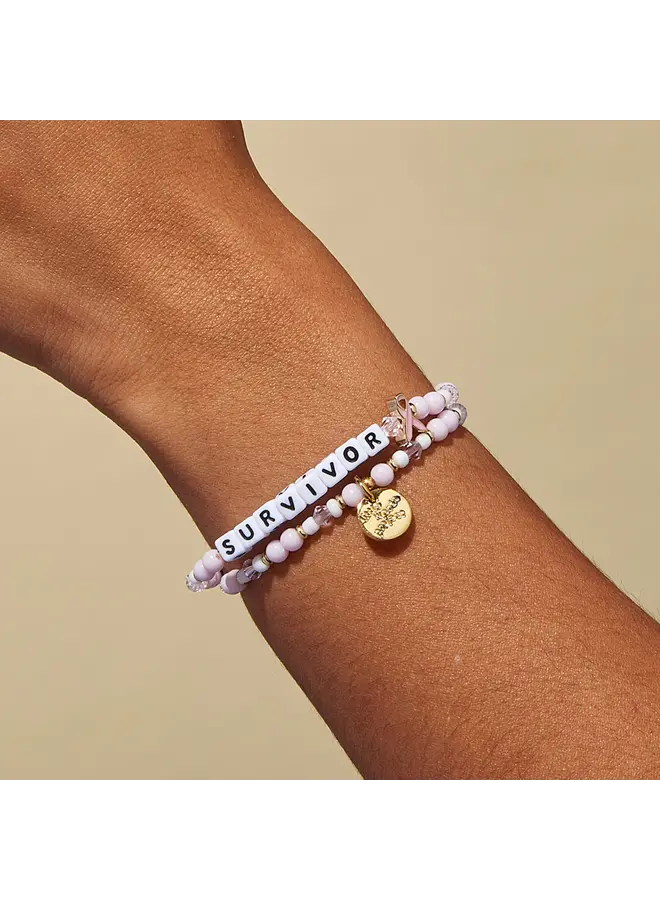 Survivor- Breast Cancer Awareness Bracelet M/L