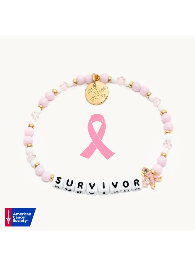 Survivor- Breast Cancer Awareness Bracelet M/L