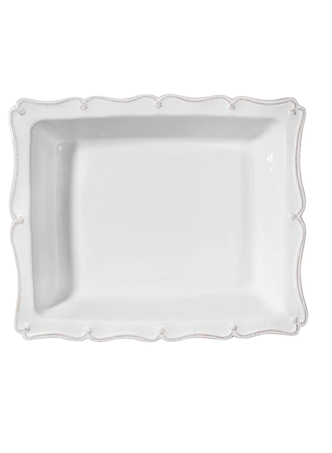 Berry & Thread 17" Rectangular Baker - Whitewash