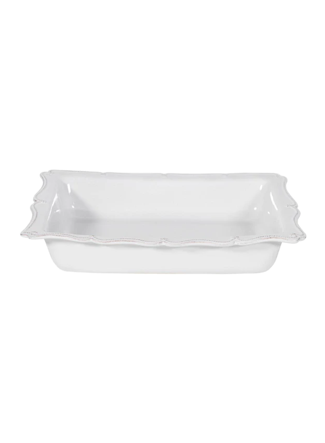 Berry & Thread  17" Rectangular Baker - Whitewash
