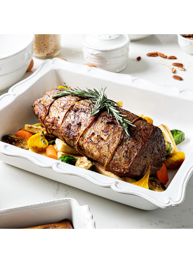 Berry & Thread  17" Rectangular Baker - Whitewash