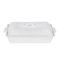 Berry & Thread 13" Rectangular Baker with Lid - Whitewash