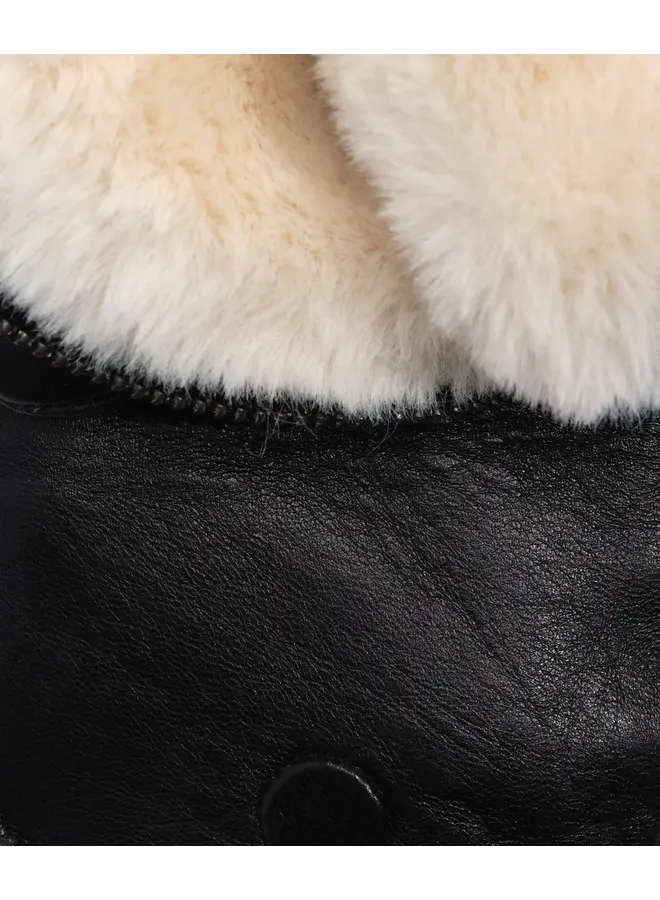 Zip Top Glove with Faux Fur Lining