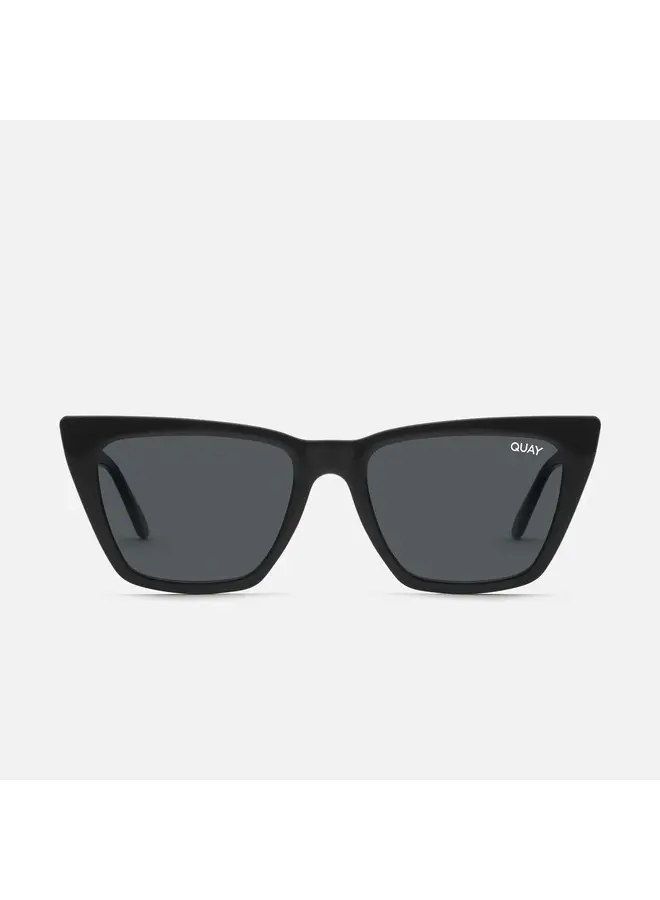 Call the Shots Sunglasses - Black Frame / Smoke Polarized Lens