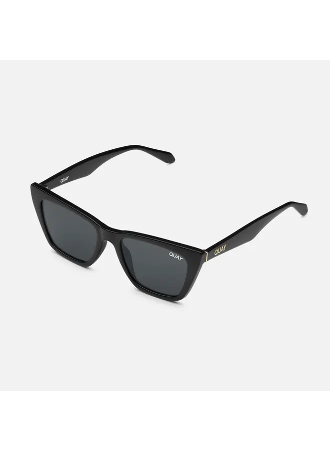 Call the Shots Sunglasses - Black Frame / Smoke Polarized Lens