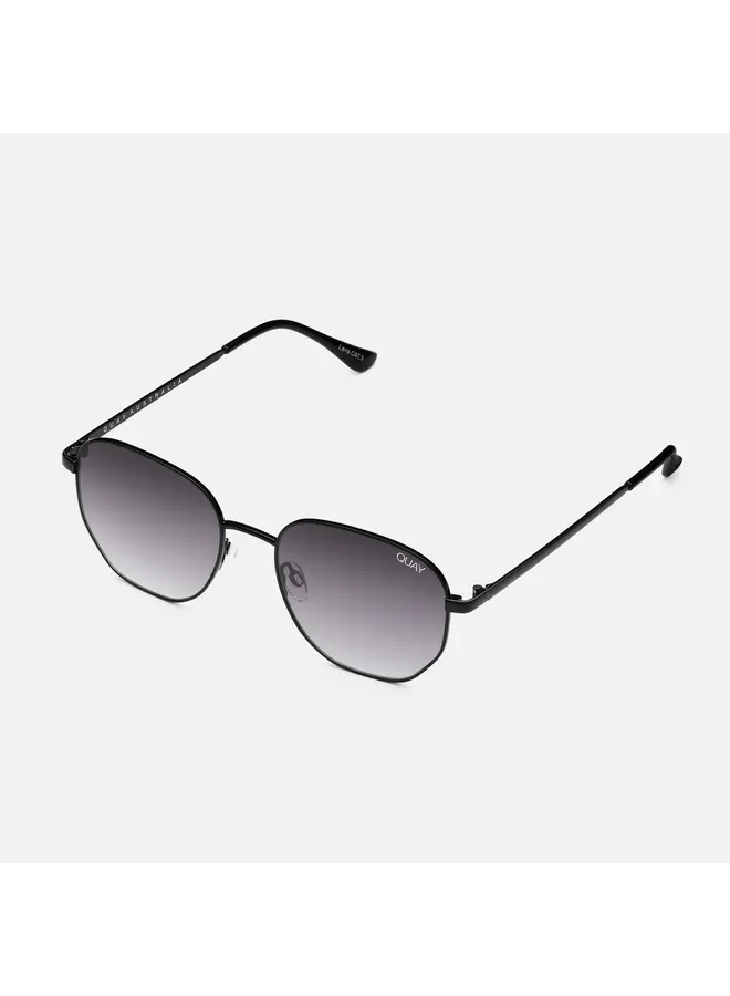 Big Time Sunglasses - Black Frame/Smoke Polarized Lens