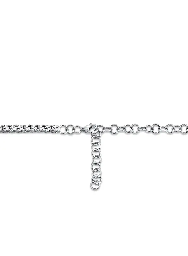 0.95Ct 14KWG Diamond Tennis Necklace