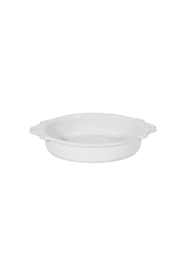 Berry & Thread  13" Oval Baker - Whitewash