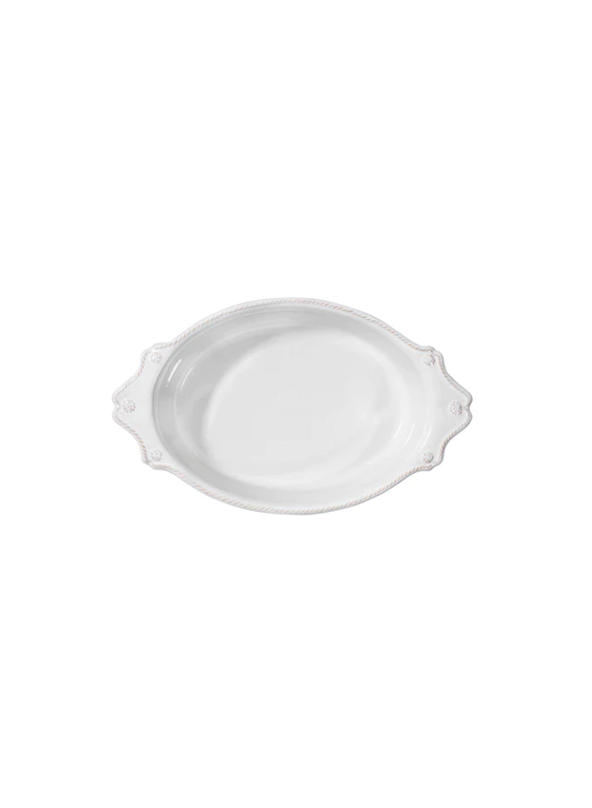 Berry & Thread  13" Oval Baker - Whitewash