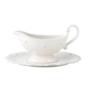 Berry & Thread Sauce Boat and Stand - Whitewash