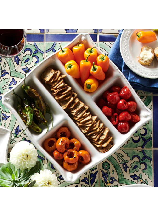 Berry & Thread Appetizer Platter - Whitewash