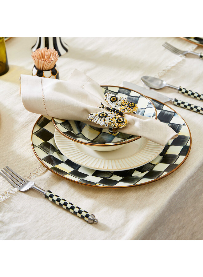 Courtly Check Enamel Charger/Plate