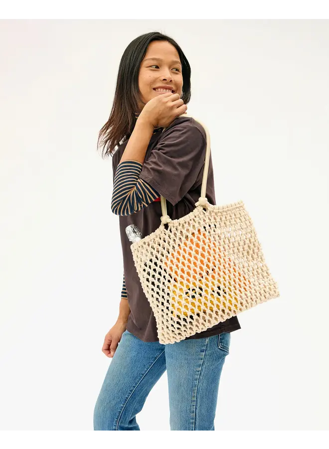 Sandy Woven Tote - Natural