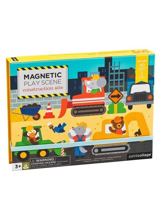 Construction Site Magnetic Play Scene