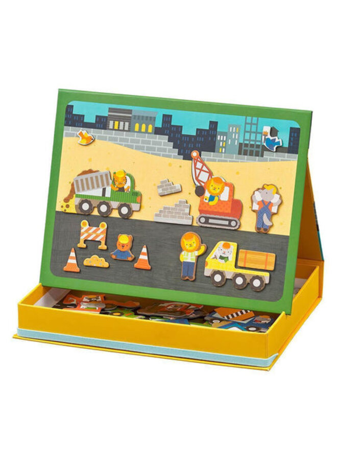 Construction Site Magnetic Play Scene