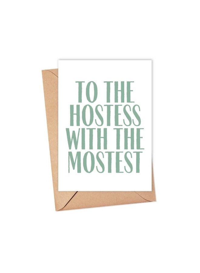 Hostess with the Mostest Thank You Card