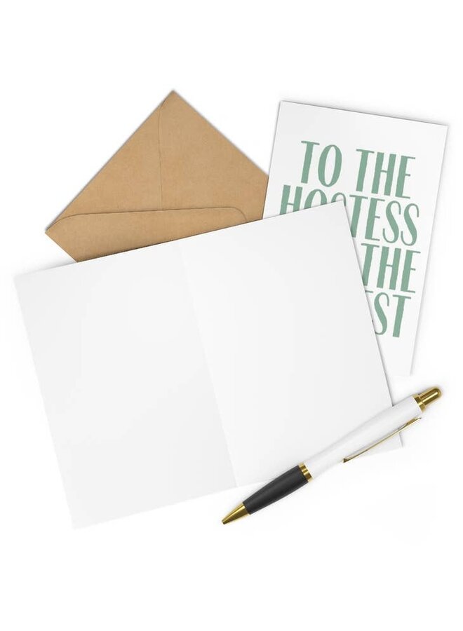 Hostess with the Mostest Thank You Card