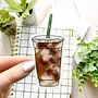 Iced Coffee Sticker 4x2in.