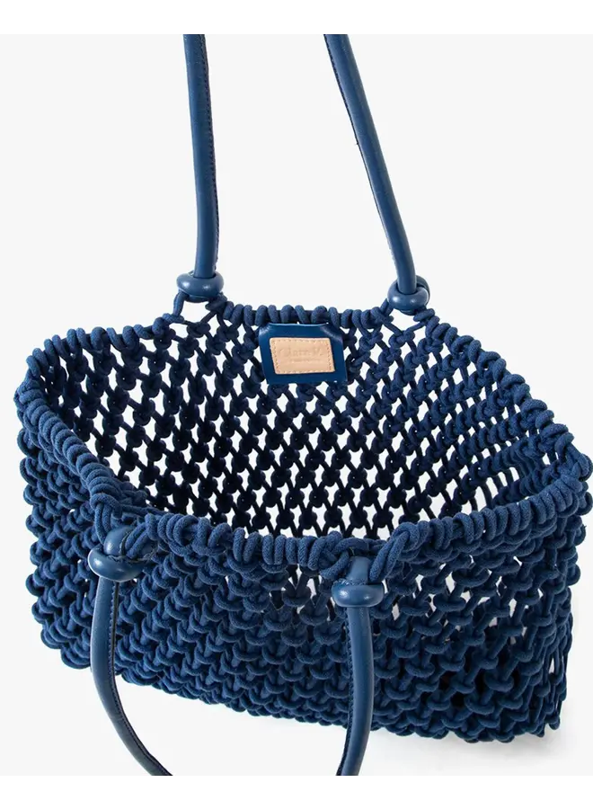 Sandy Woven Tote - French Blue