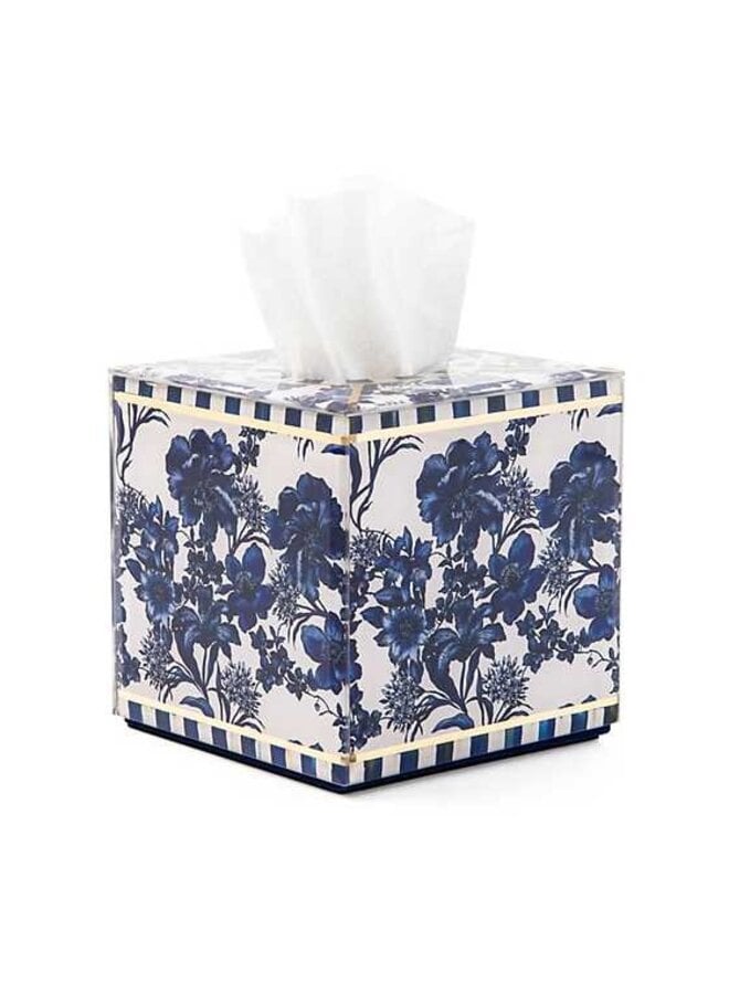 English Garden Boutique Tissue Box Cover - Royal