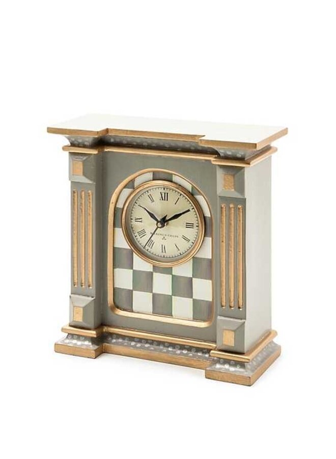 Sterling Check Mantel Clock